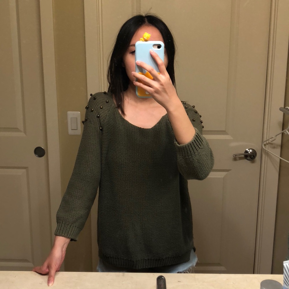 H&M studded sweater